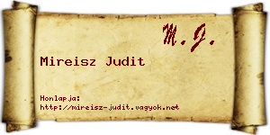 Mireisz Judit névjegykártya